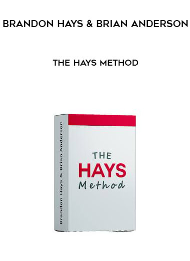 Brandon Hays and Brian Anderson - The Hays Method digital download