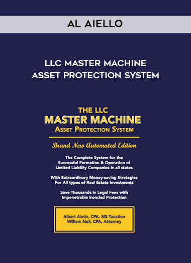 Al Aiello - LLC Master Machine Asset Protection System digital download
