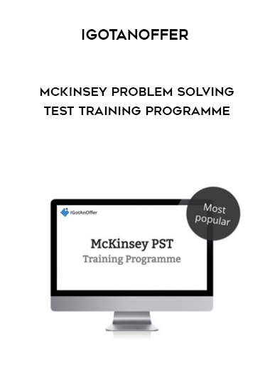 IGotAnOffer – McKinsey Problem Solving Test Training Programme digital download